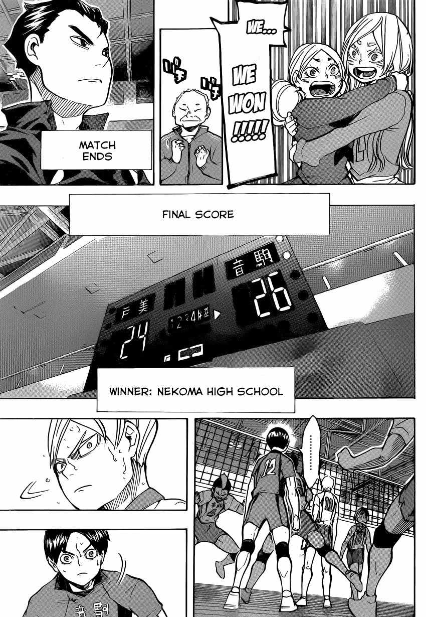 Haikyu!! Chapter 205 page 15 - Chapter 205: The Ball's Path