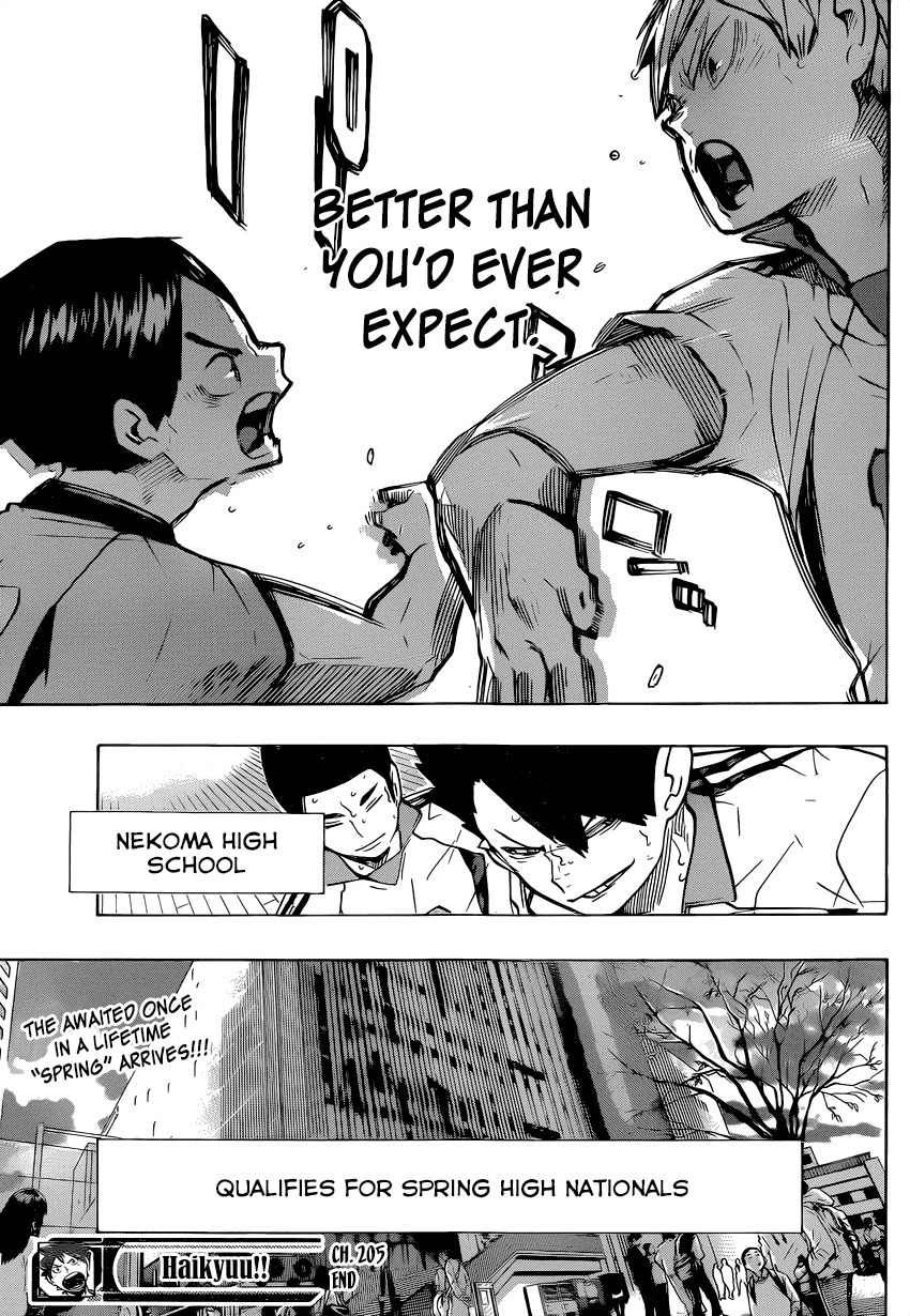 Haikyu!! Chapter 205 page 17 - Chapter 205: The Ball's Path