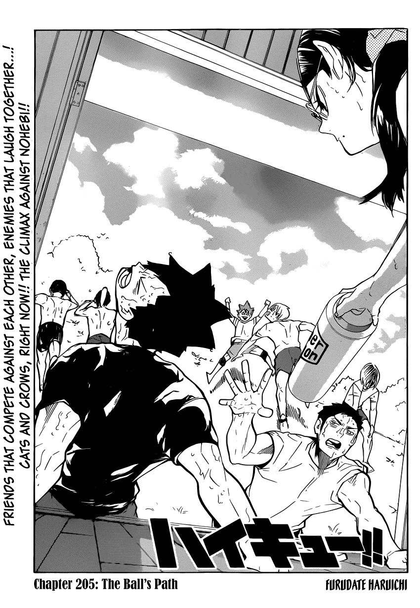Haikyu!! Chapter 205 page 2 - Chapter 205: The Ball's Path