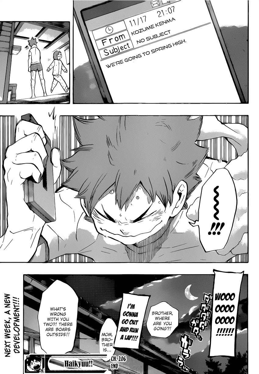 Haikyu!! Chapter 206 page 18 - Chapter 206: Report