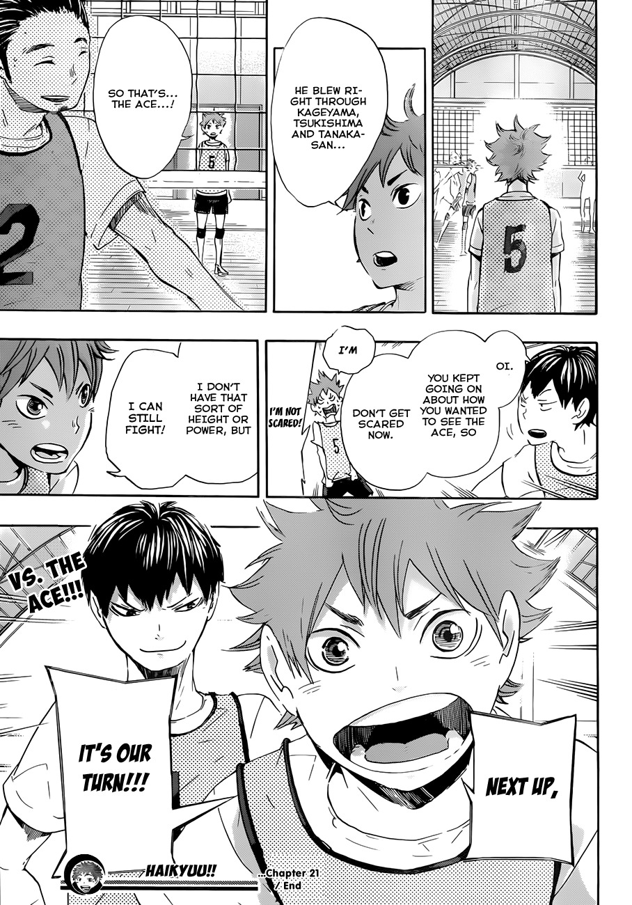 Haikyu!! Chapter 21 page 16 - Chapter 21: A Toss to the Ace