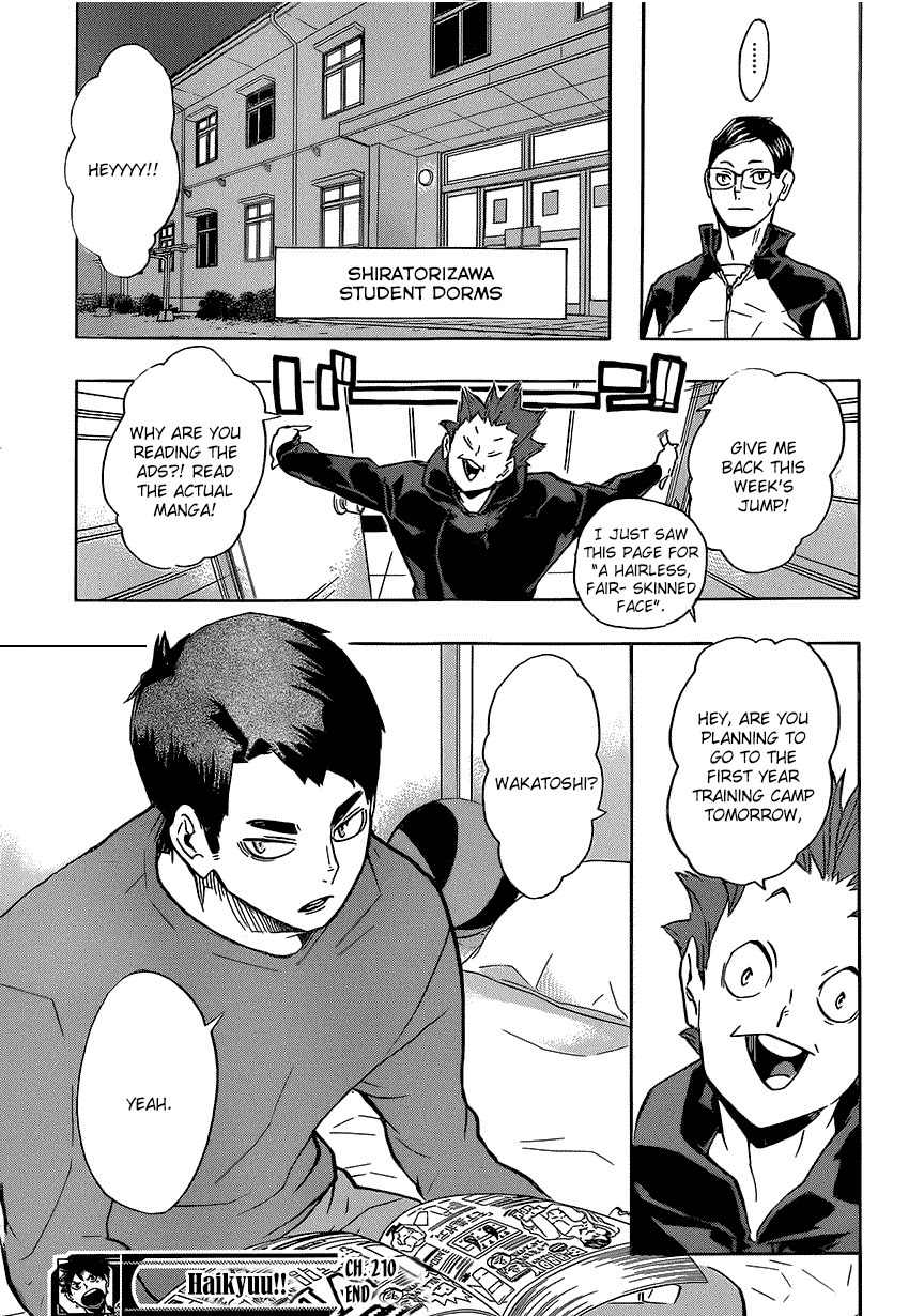 Haikyu!! Chapter 210 page 20 - Chapter 210: Haven't Reached the Starting Line Yet