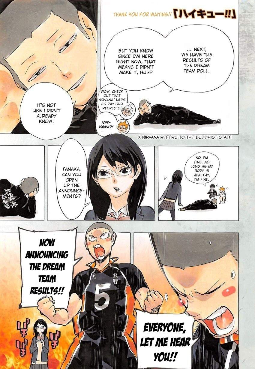 Haikyu!! Chapter 213 page 2 - Chapter 213: Ball Boy Lv. 1