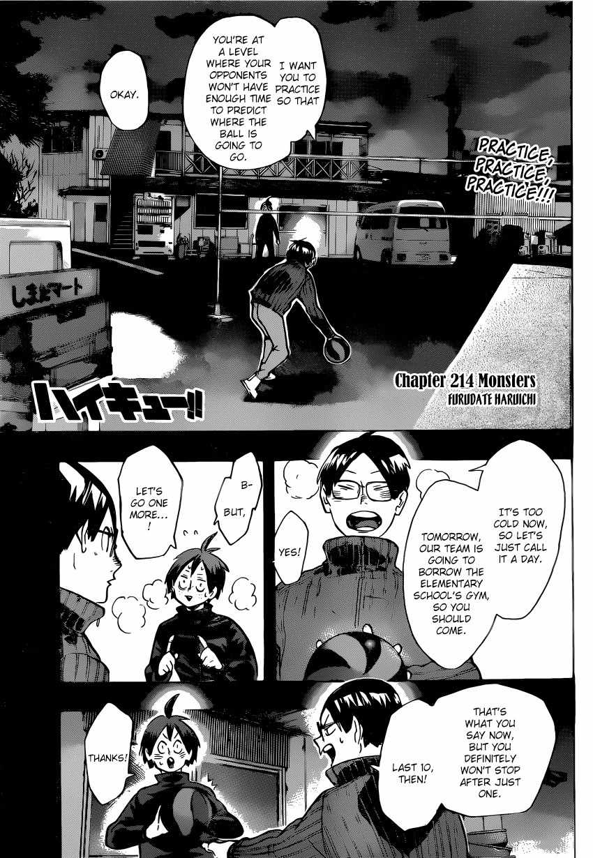 Haikyu!! Chapter 214 page 2 - Chapter 214: Monsters