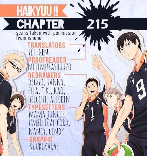 Haikyu!! Chapter 215 page 1 - Chapter 215: Sound