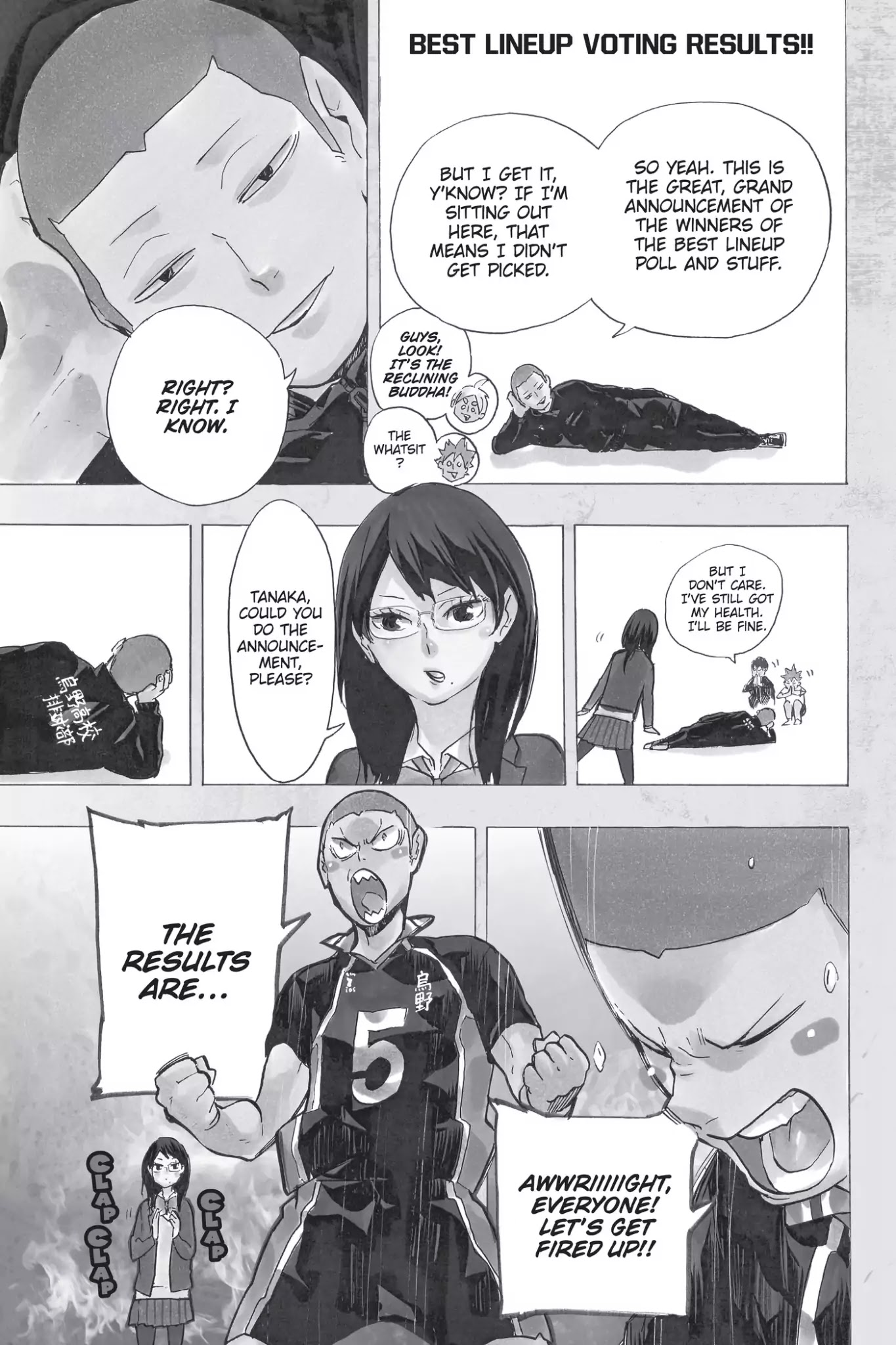 Haikyu!! Chapter 216.5 page 1 - Vol.24 Best Lineup Voting Results!!
