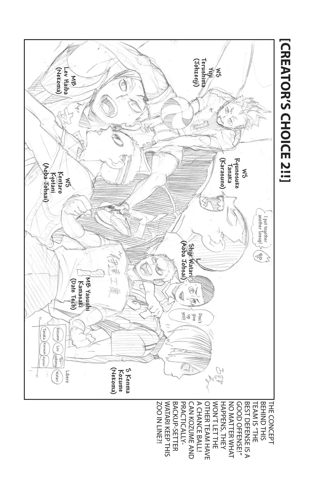 Haikyu!! Chapter 216.5 page 5 - Vol.24 Best Lineup Voting Results!!
