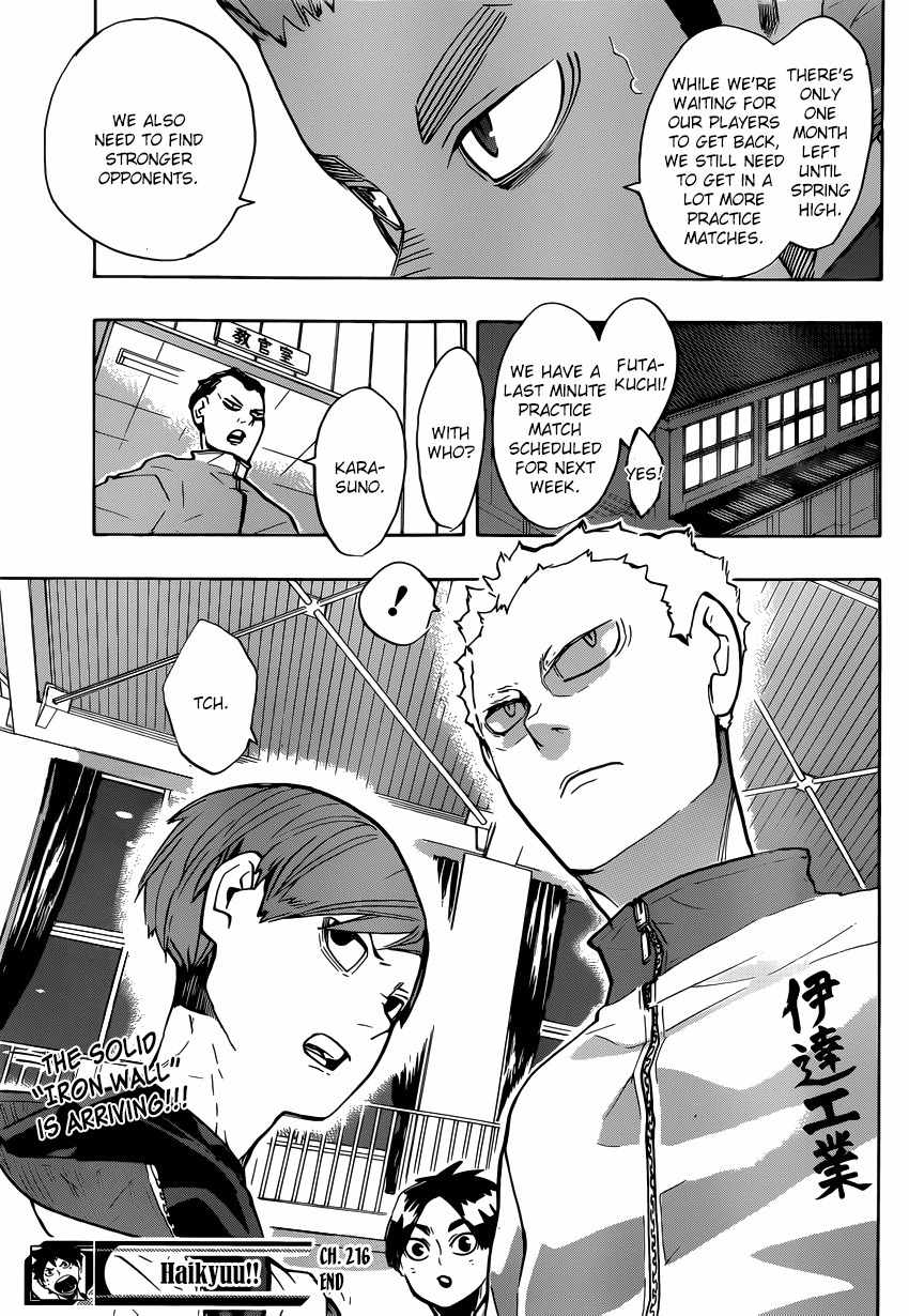 Haikyu!! Chapter 216 page 18 - Chapter 216: Lost Lamb (Part 2)
