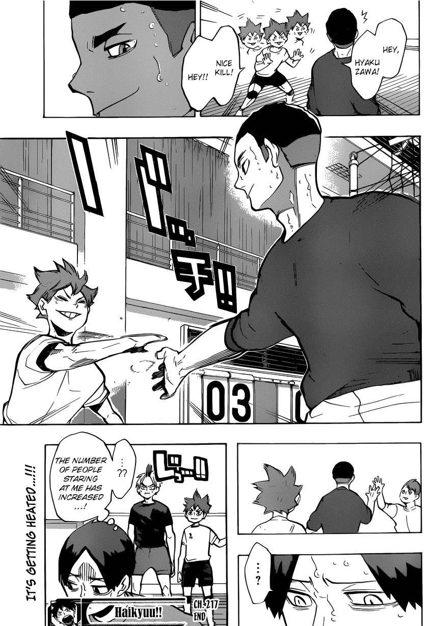 Haikyu!! Chapter 217 page 20 - Chapter 217: "Relaxed"
