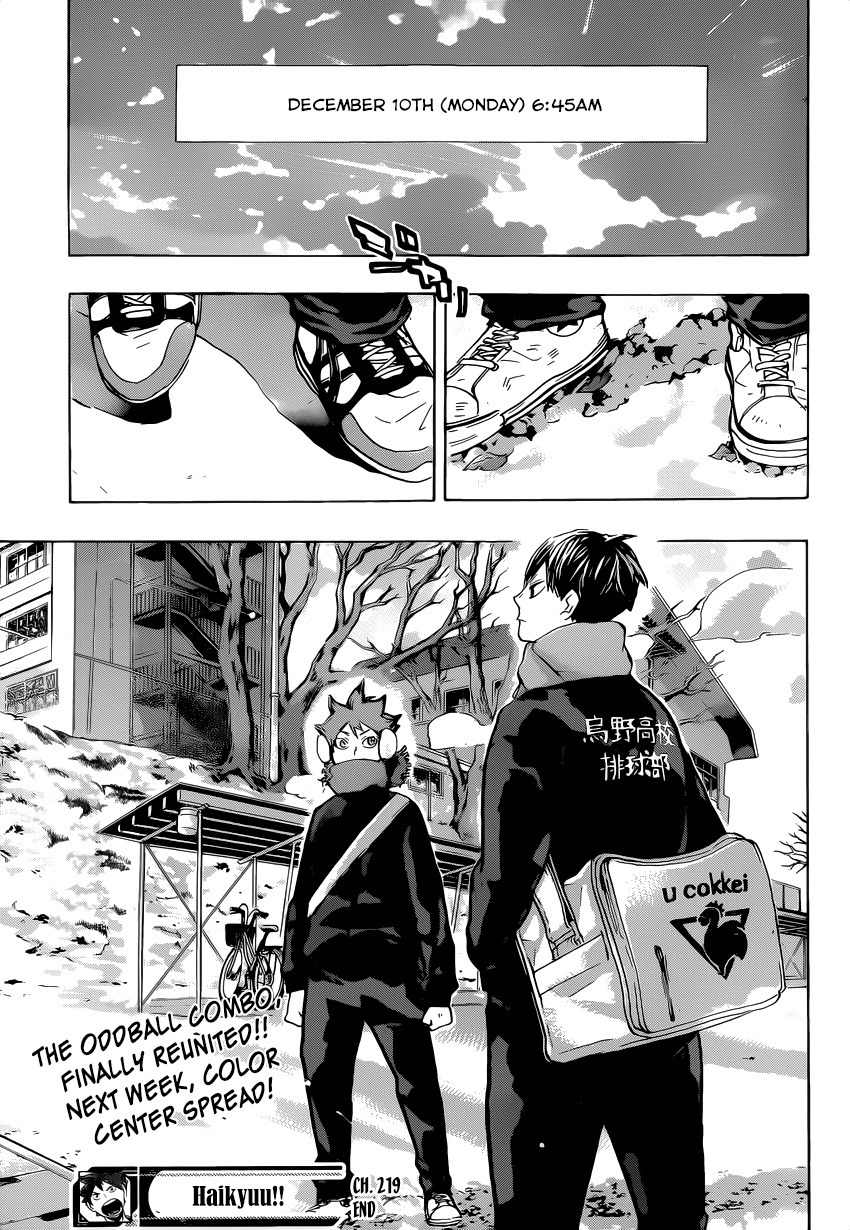 Haikyu!! Chapter 219 page 19 - Chapter 219: Hunger