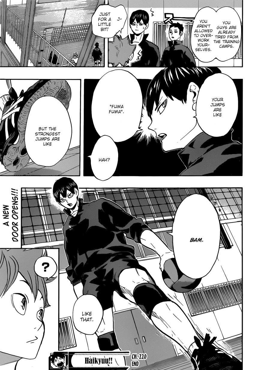 Haikyu!! Chapter 220 page 19 - Chapter 220: Converging