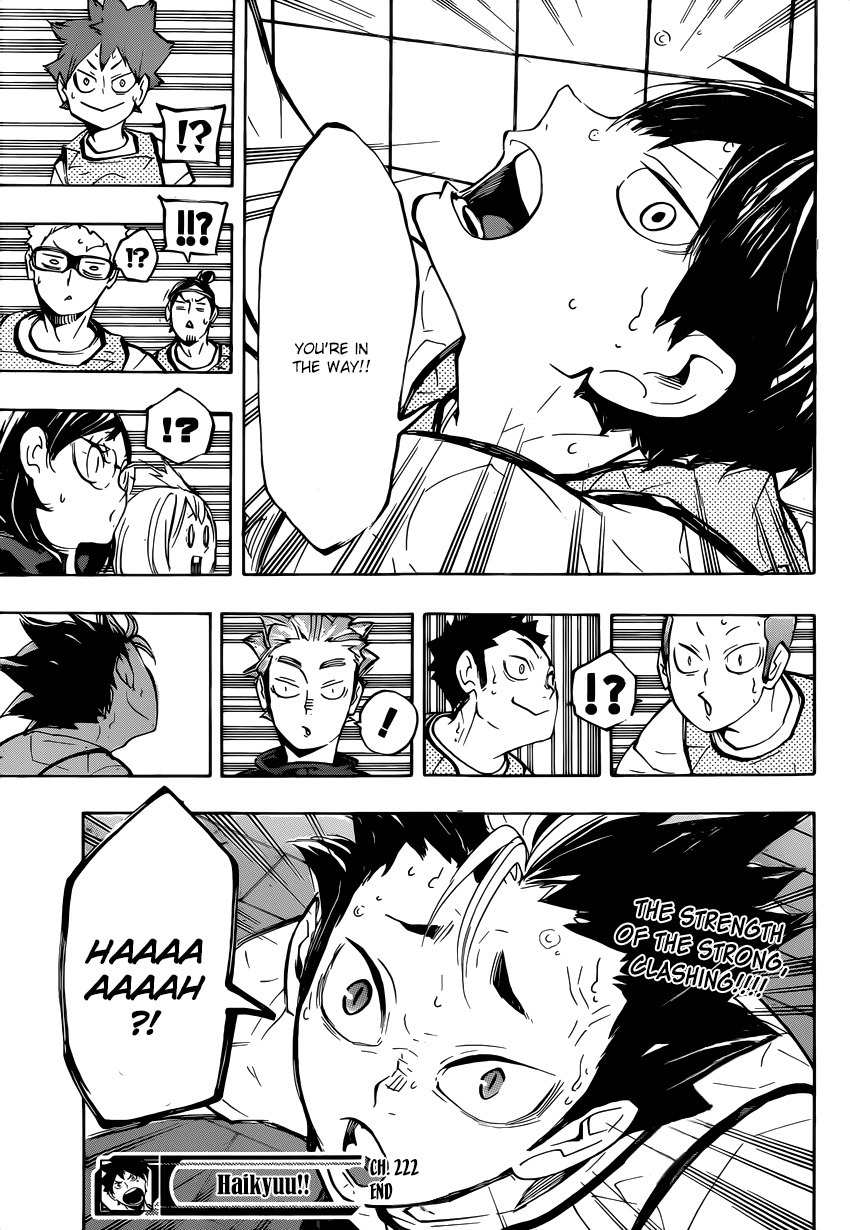 Haikyu!! Chapter 222 page 20 - Chapter 222: High Spirited