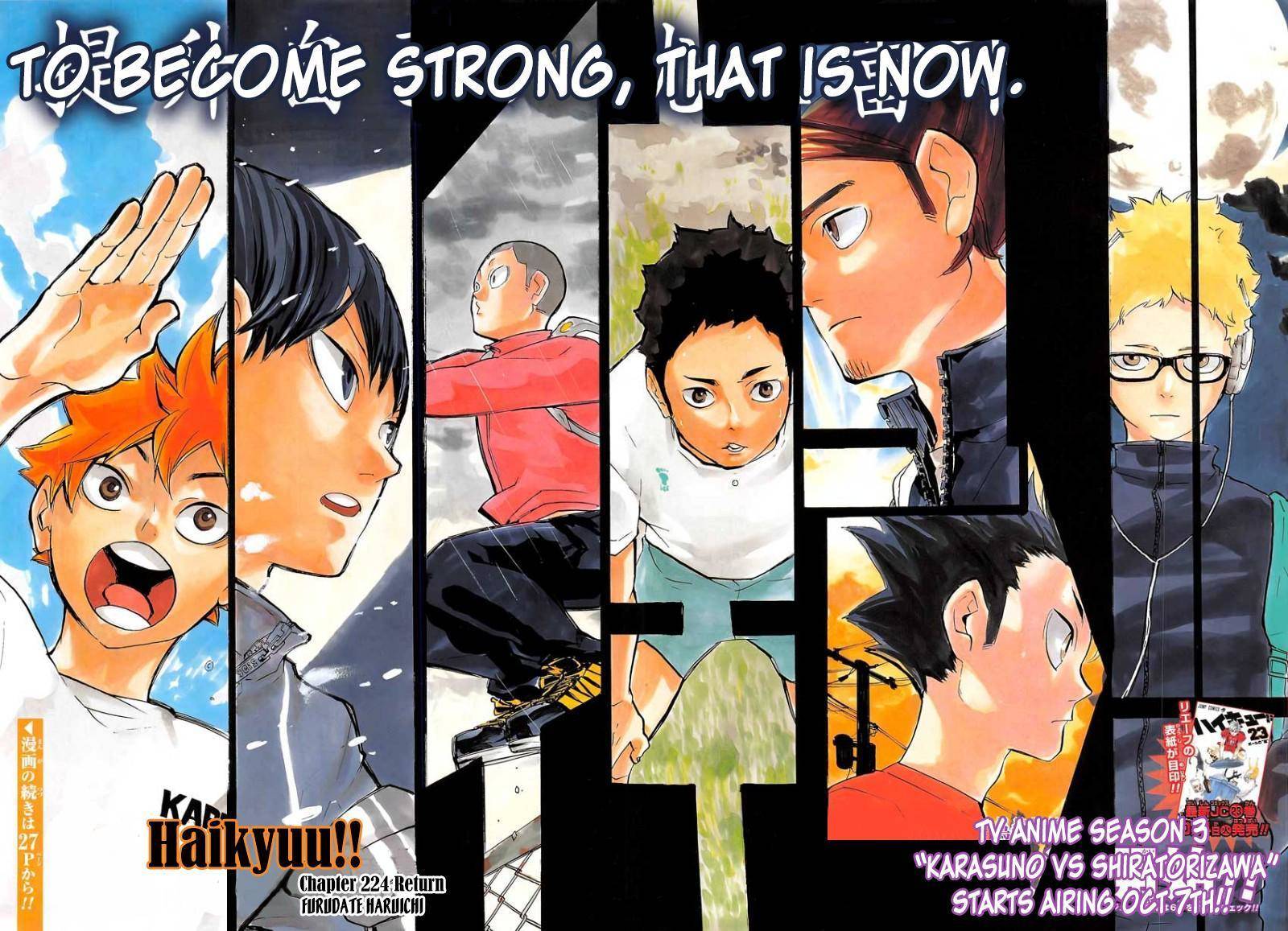 Haikyu!! Chapter 224 page 3 - Chapter 224: Return