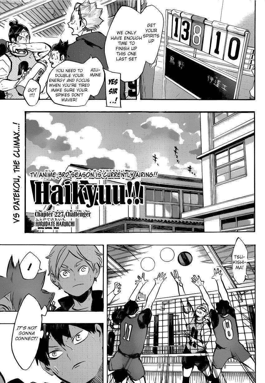 Haikyu!! Chapter 227 page 2 - Chapter 227: Challenger