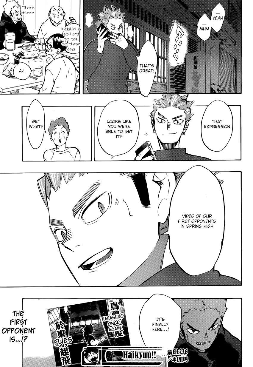 Haikyu!! Chapter 228 page 20 - Chapter 228: Change