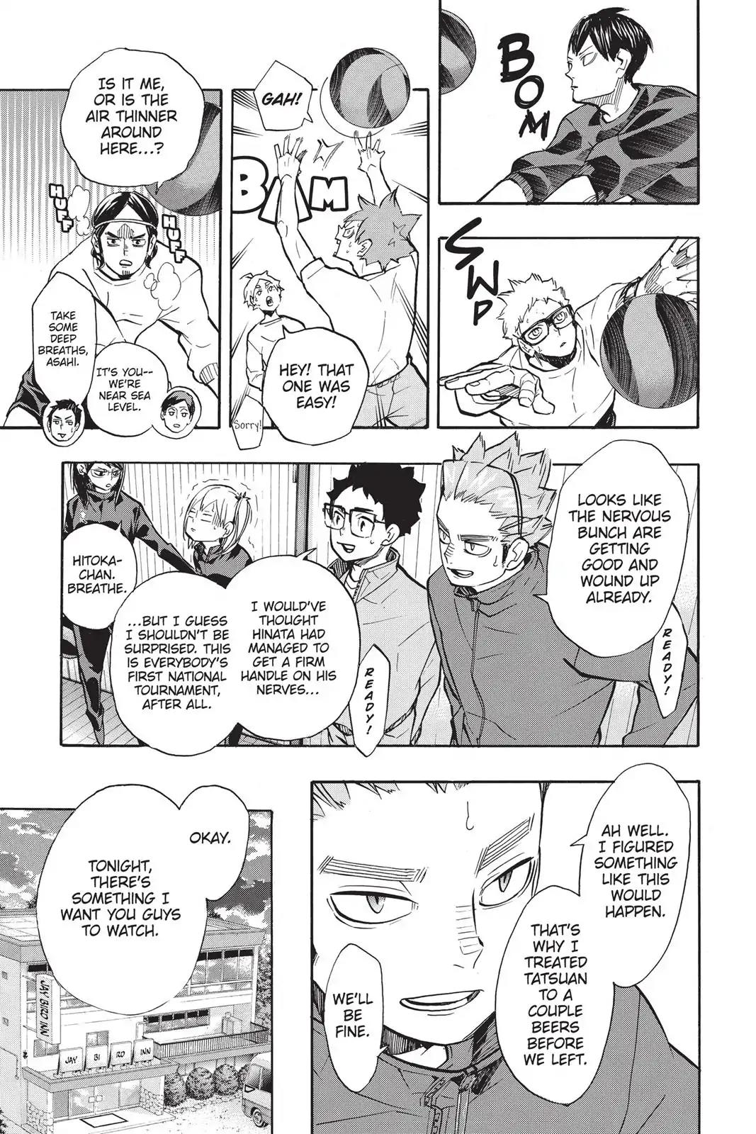 Haikyu!! Chapter 230 page 5 - Chapter 230: The Night Before