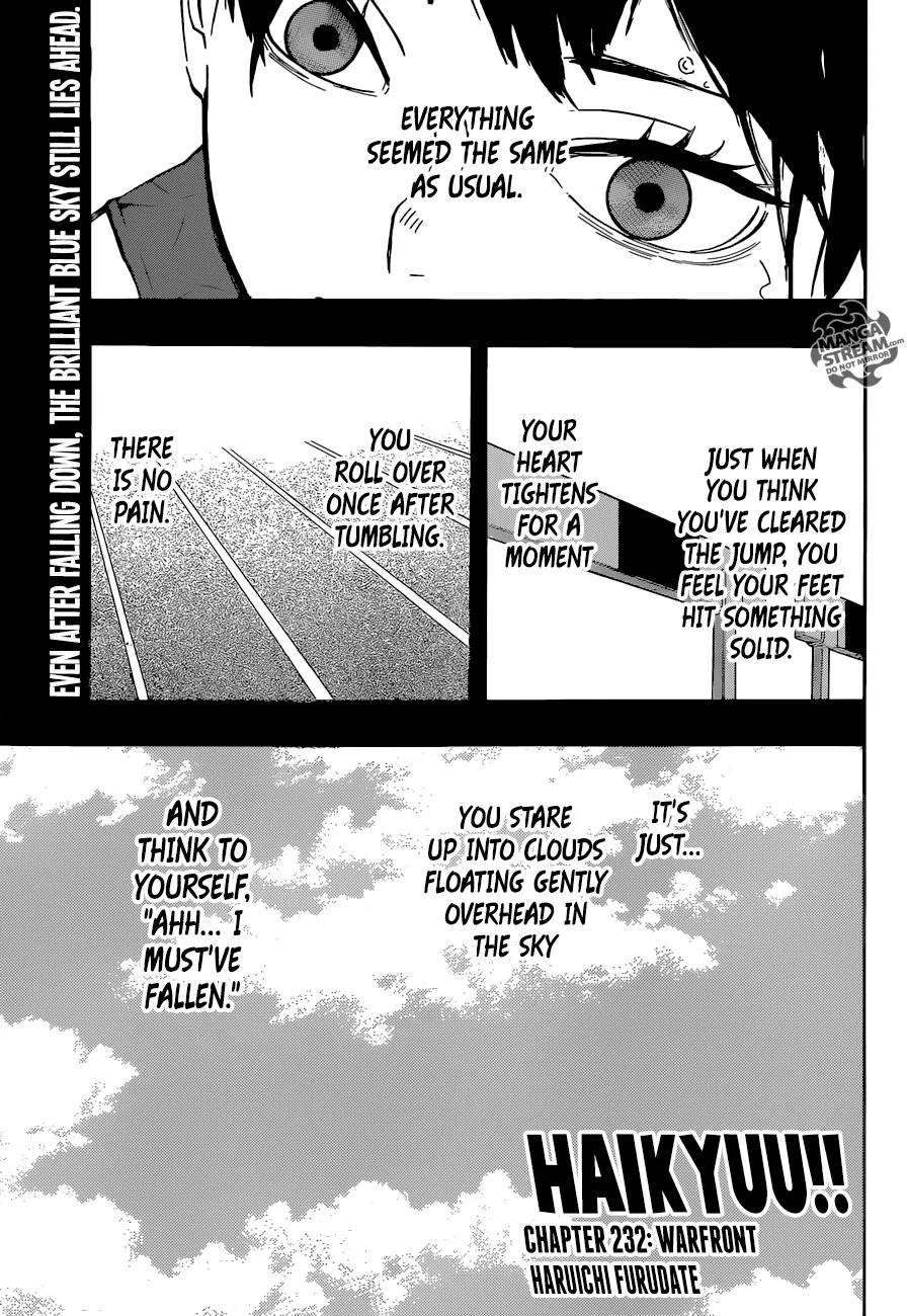 Haikyu!! Chapter 232 page 1 - Chapter 232: Warfront