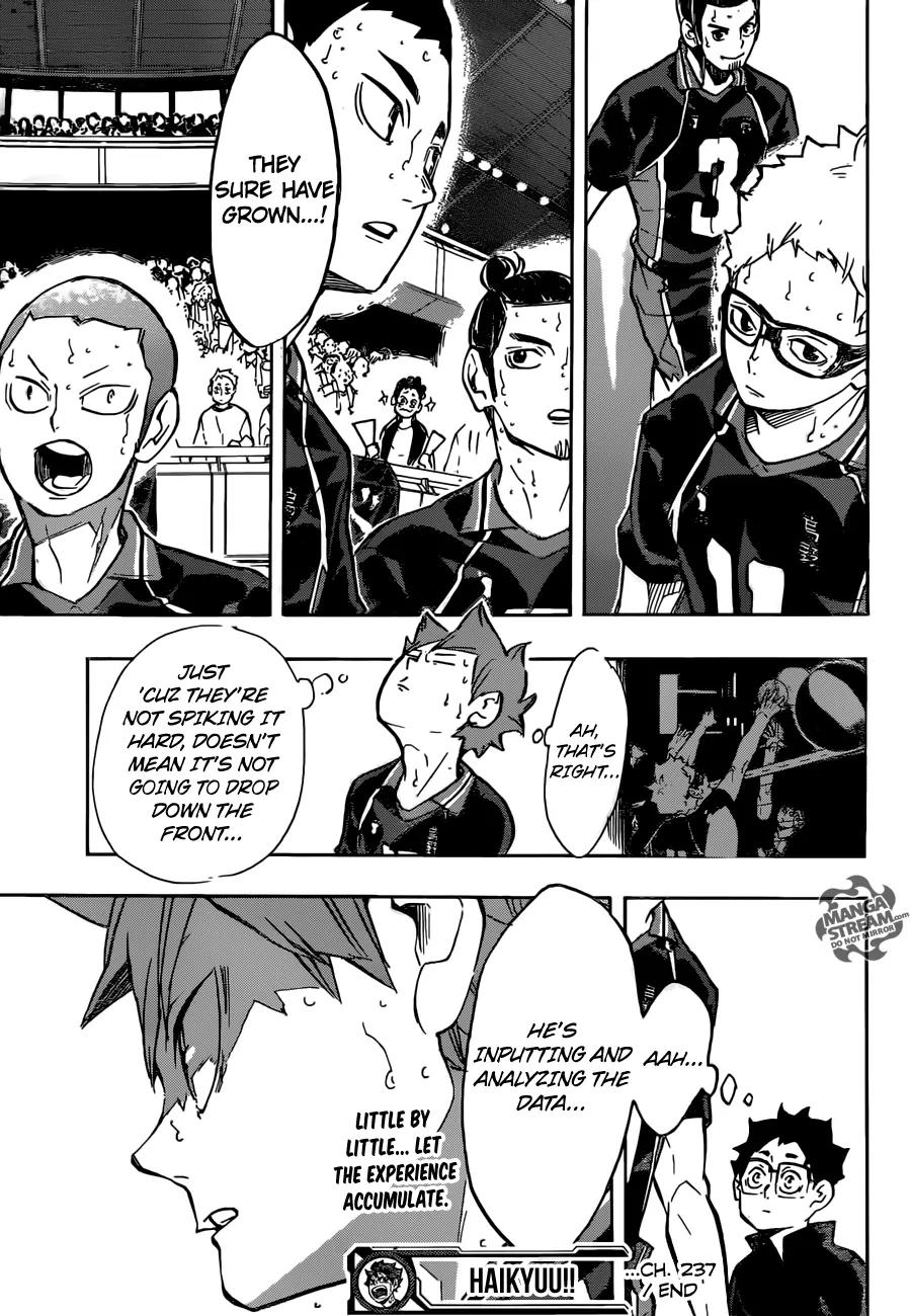 Haikyu!! Chapter 237 page 20 - Chapter 237: Growing period