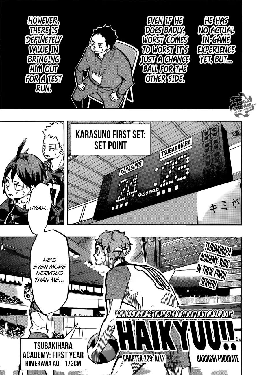 Haikyu!! Chapter 239 page 1 - Chapter 239: Ally