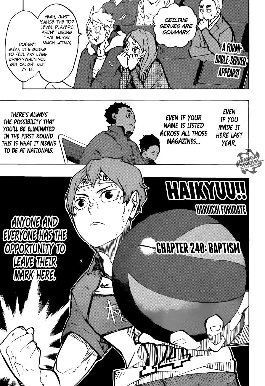 Haikyu!! Chapter 240 page 1 - Chapter 240: Baptism
