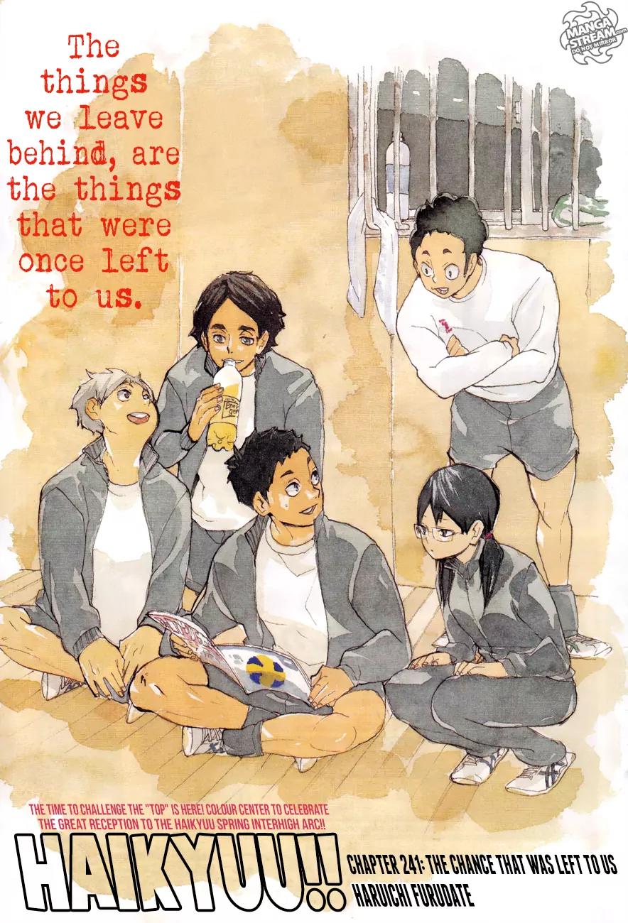 Haikyu!! Chapter 241 page 1 - Chapter 241: The Chance That Was Left To Us