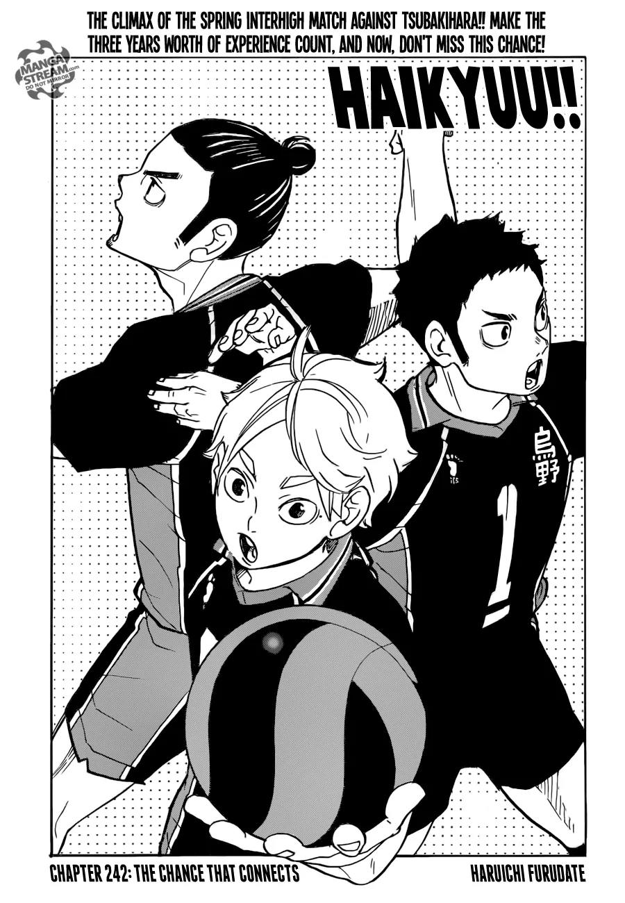 Haikyu!! Chapter 242 page 1 - Chapter 242: The Chance That Connects