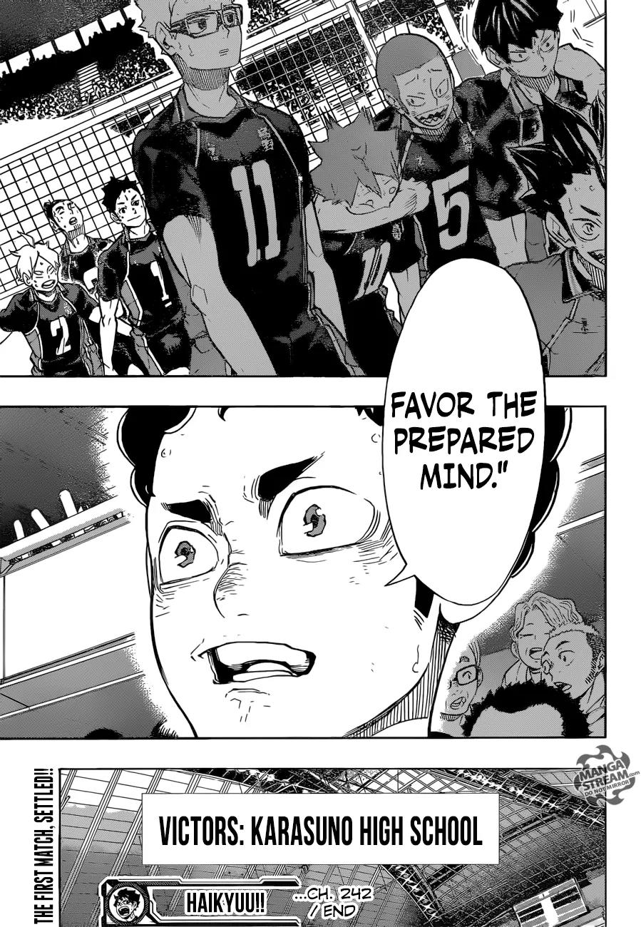 Haikyu!! Chapter 242 page 18 - Chapter 242: The Chance That Connects