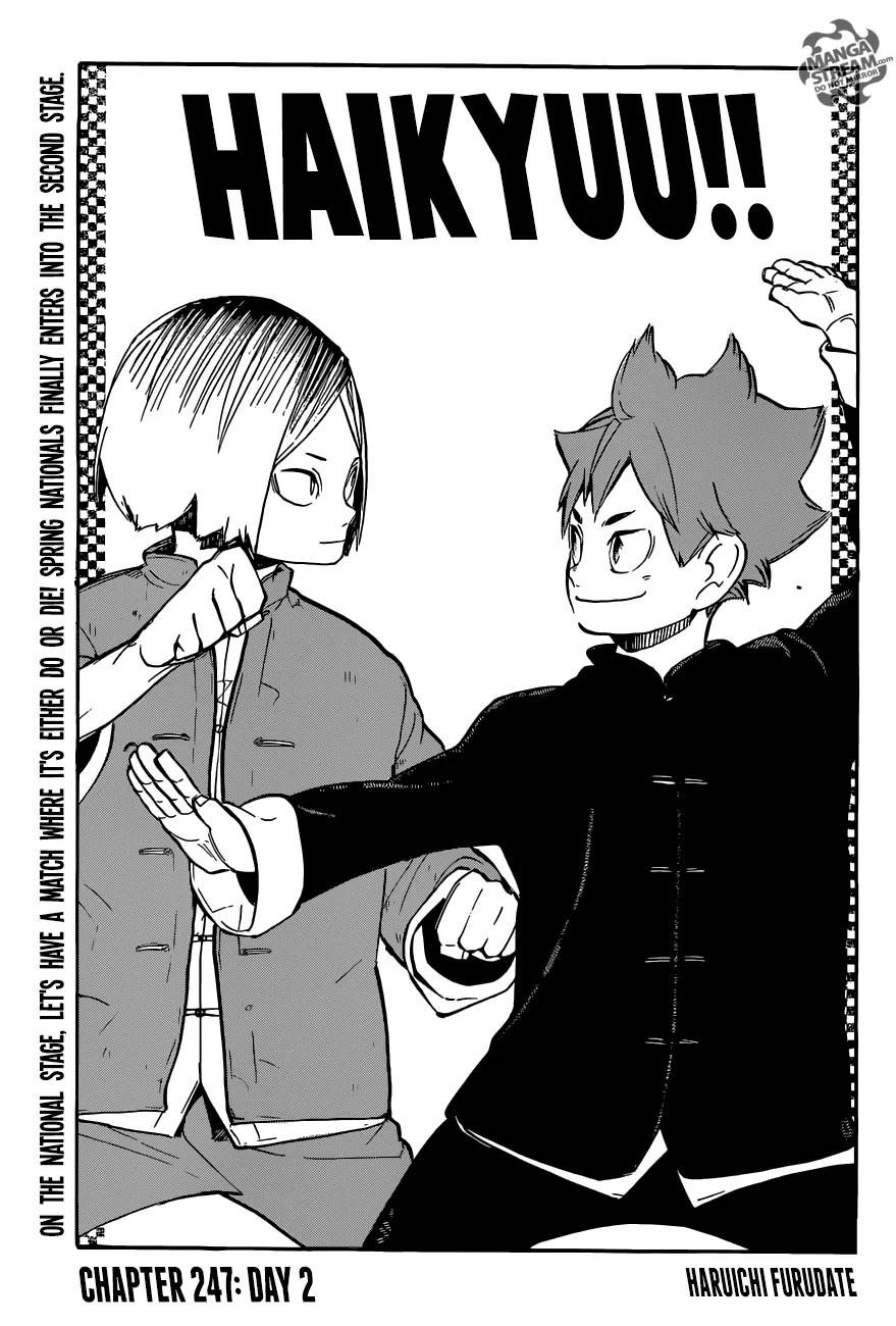 Haikyu!! Chapter 247 page 1 - Chapter 247: The Second Day