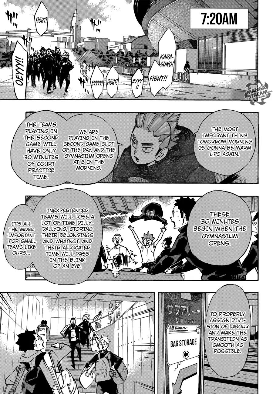 Haikyu!! Chapter 247 page 14 - Chapter 247: The Second Day