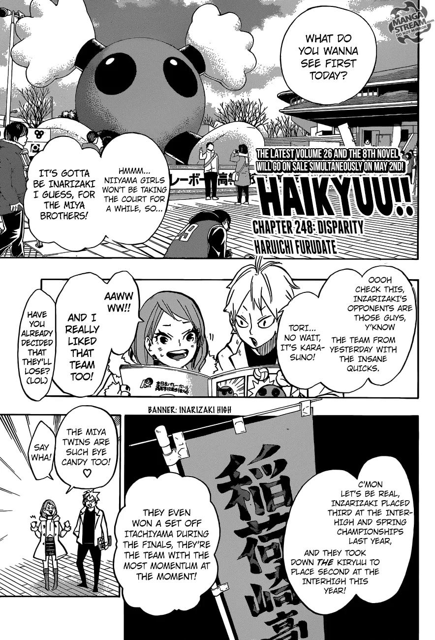 Haikyu!! Chapter 248 page 1 - Chapter 248: Difference