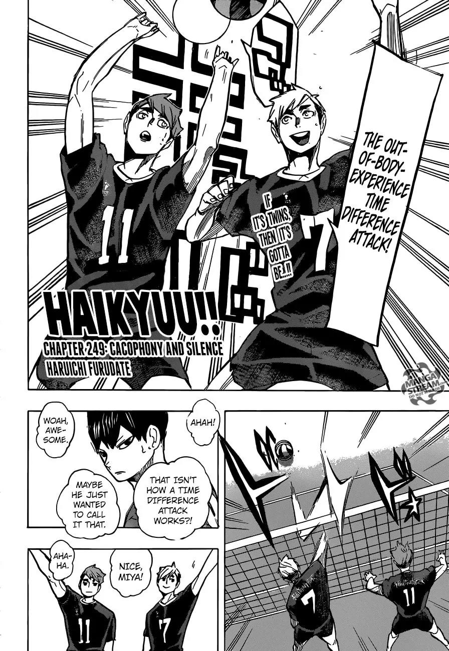 Haikyu!! Chapter 249 page 3 - Chapter 249: Tumult and Silence