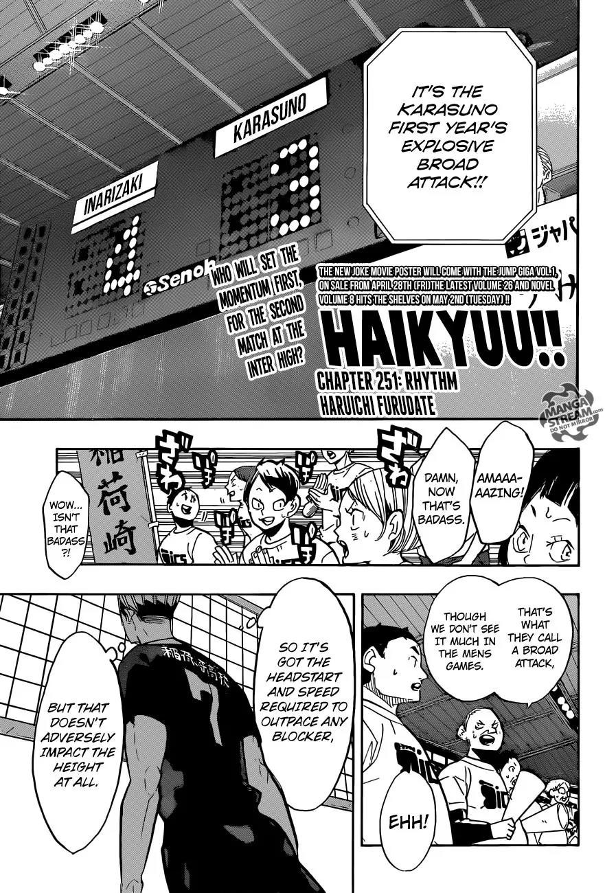 Haikyu!! Chapter 251 page 1 - Chapter 251: Rhythm