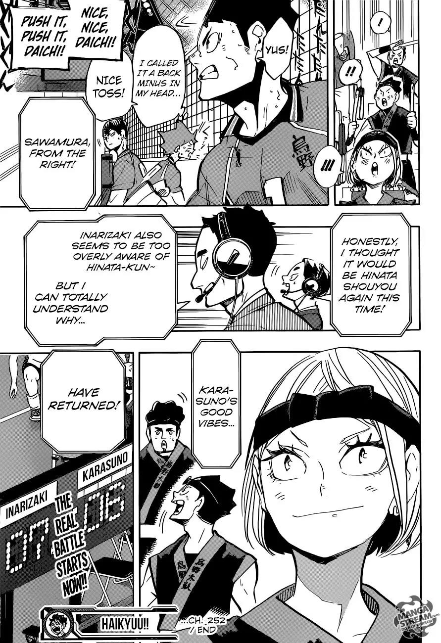 Haikyu!! Chapter 252 page 20 - Chapter 252: Backing Support