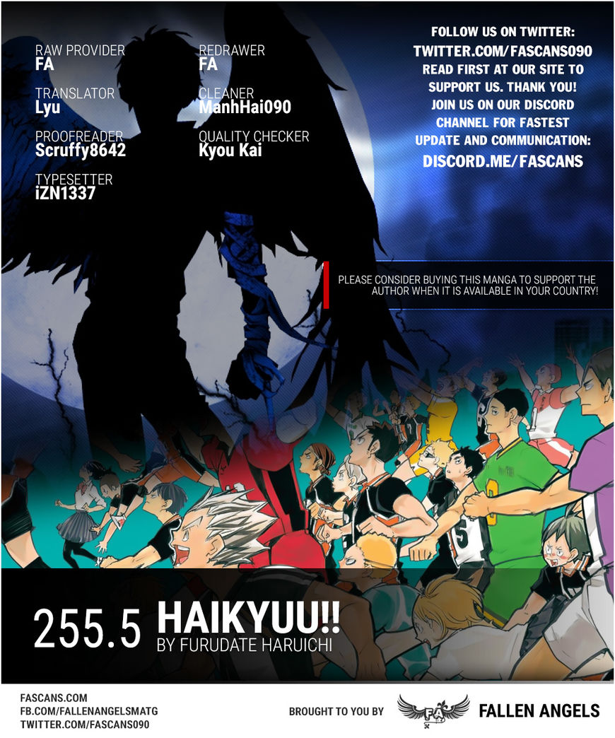 Haikyu!! Chapter 255.5 page 1 - Chapter 255.5