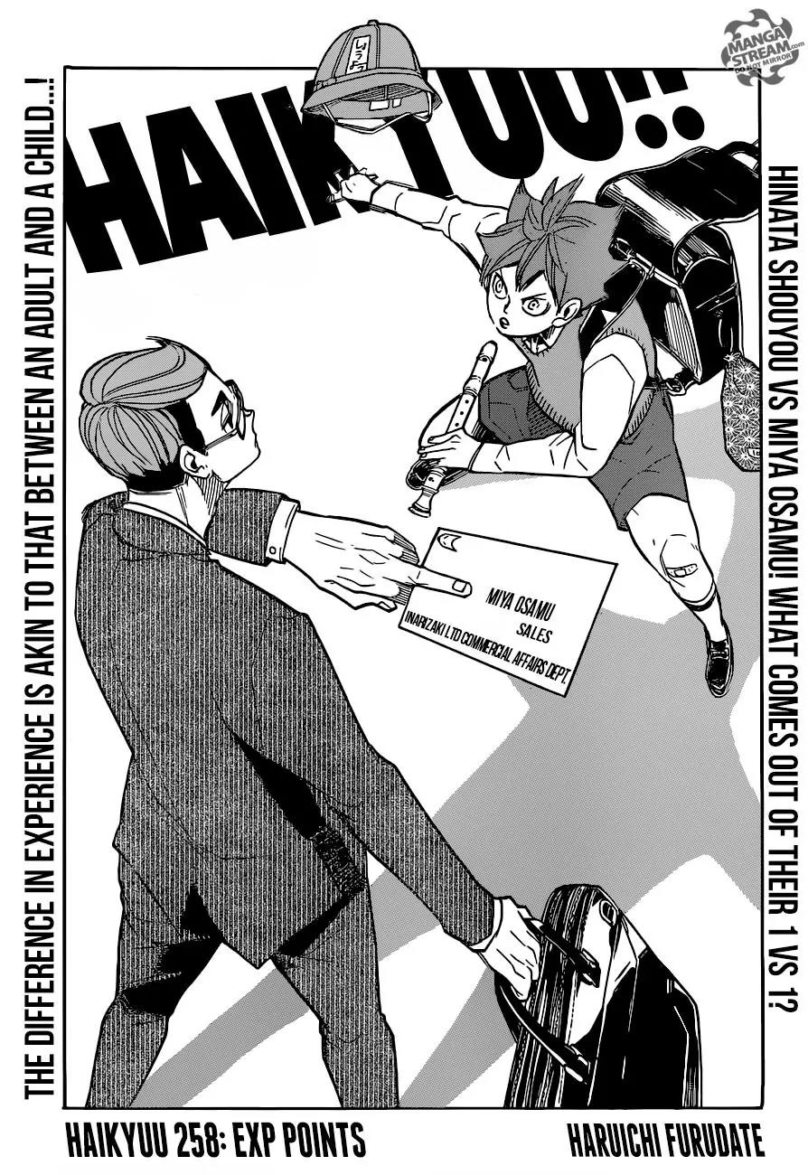 Haikyu!! Chapter 258 page 1 - Chapter 258: Exp. Points