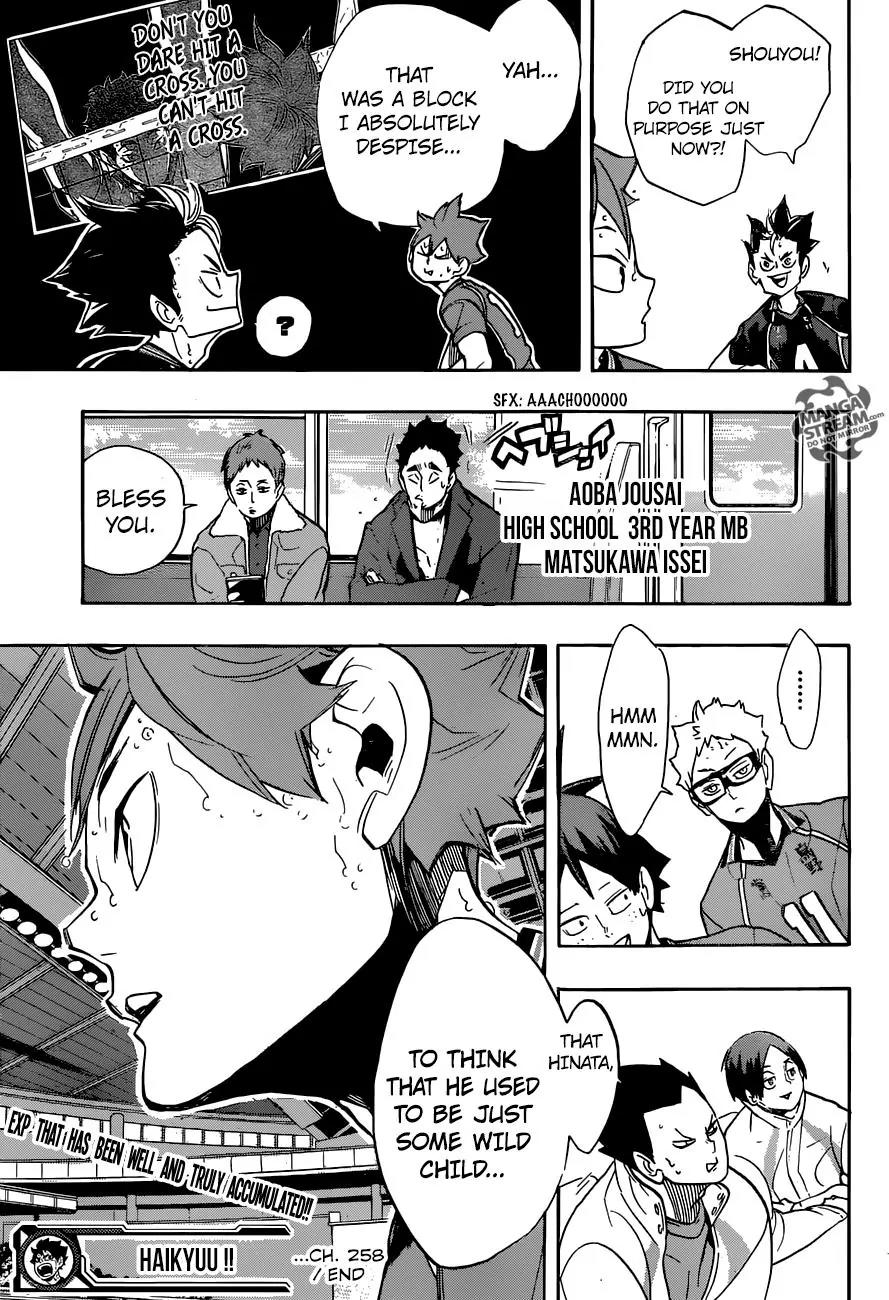 Haikyu!! Chapter 258 page 20 - Chapter 258: Exp. Points
