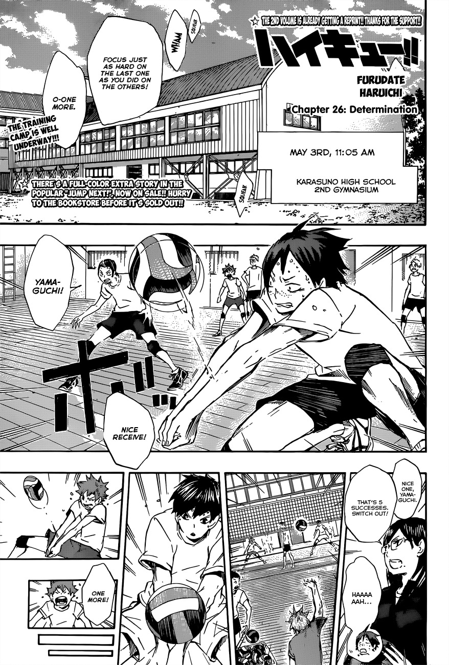 Haikyu!! Chapter 26 page 1 - Chapter 26: Determination