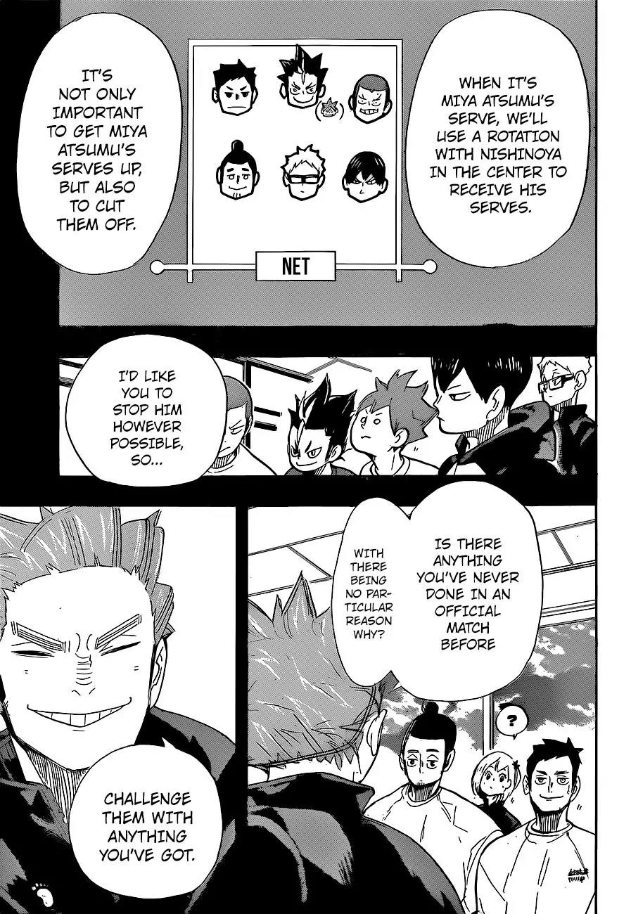 Haikyu!! Chapter 261 page 15 - Chapter 261: Projectiles