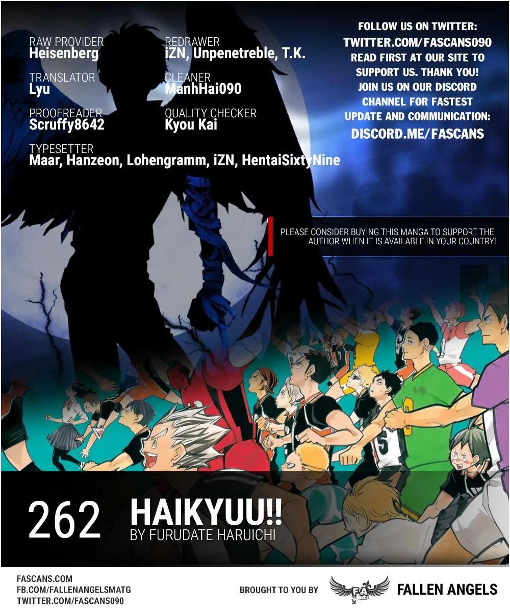 Haikyu!! Chapter 262 page 1 - Chapter 262: Always Enthusiastic