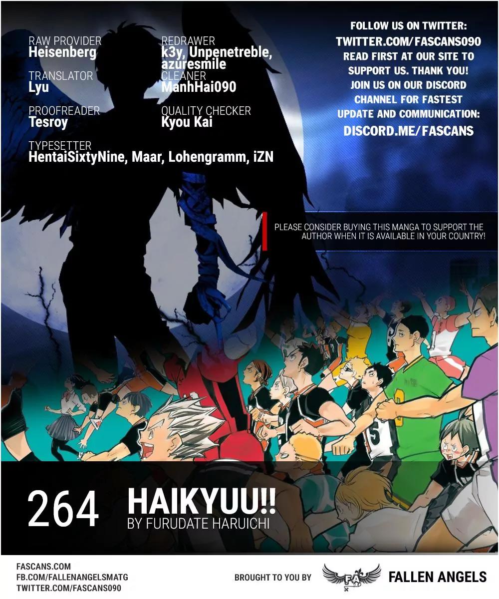 Haikyu!! Chapter 264 page 1 - Chapter 264: Broken Hearts