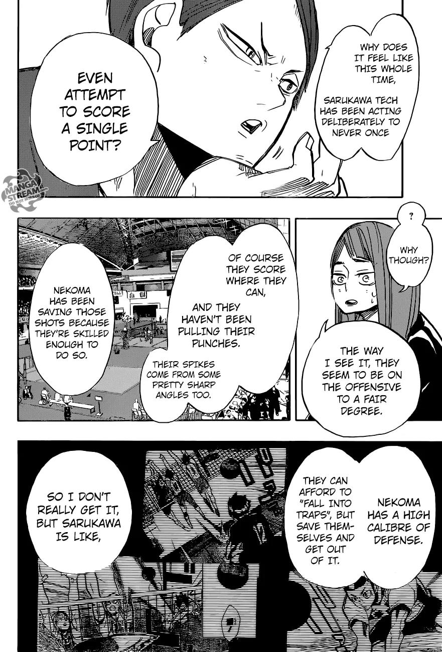 Haikyu!! Chapter 265 page 18 - Chapter 265: Meanwhile, The Lethargic Cats... Haruichi Furudate