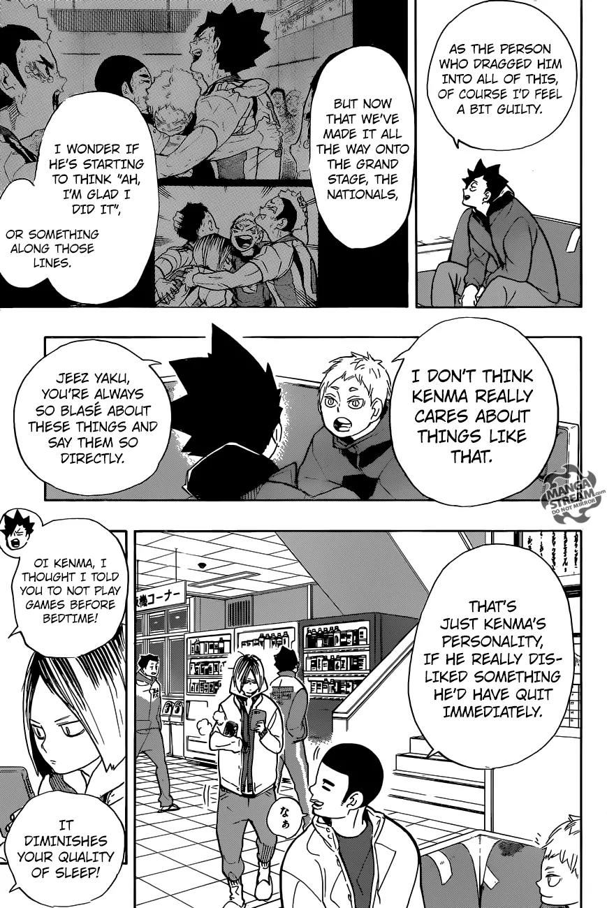 Haikyu!! Chapter 265 page 5 - Chapter 265: Meanwhile, The Lethargic Cats... Haruichi Furudate