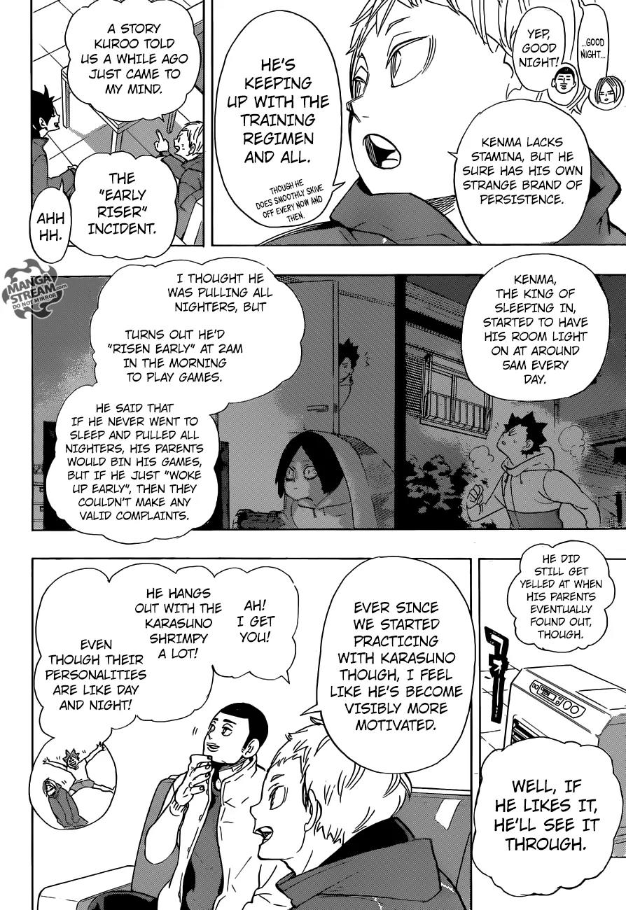 Haikyu!! Chapter 265 page 8 - Chapter 265: Meanwhile, The Lethargic Cats... Haruichi Furudate