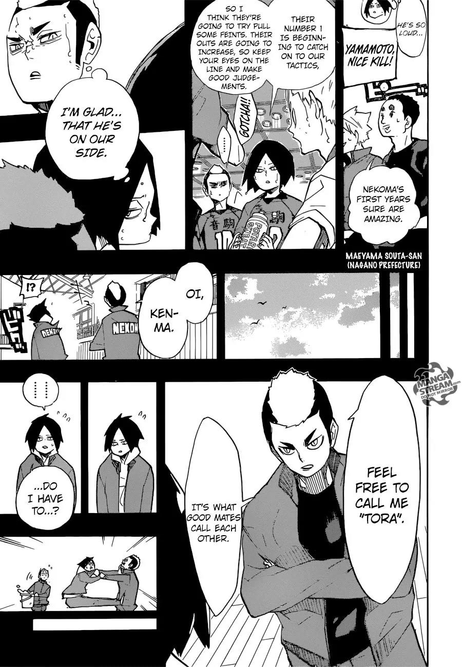 Haikyu!! Chapter 266 page 15 - Chapter 266: Cats vs Monkeys