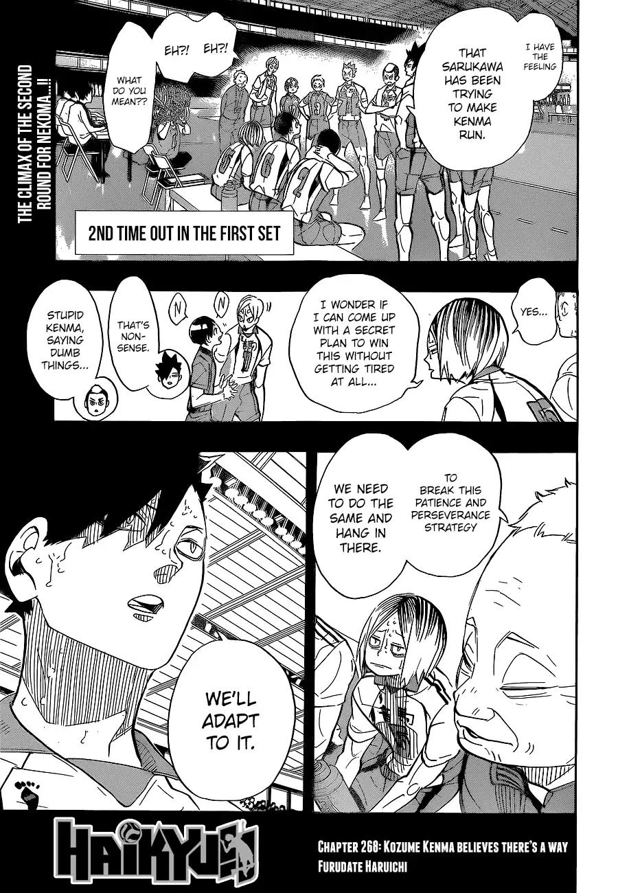 Haikyu!! Chapter 268 page 2 - Chapter 268: Kozume Kenma Believes There’s a Way
