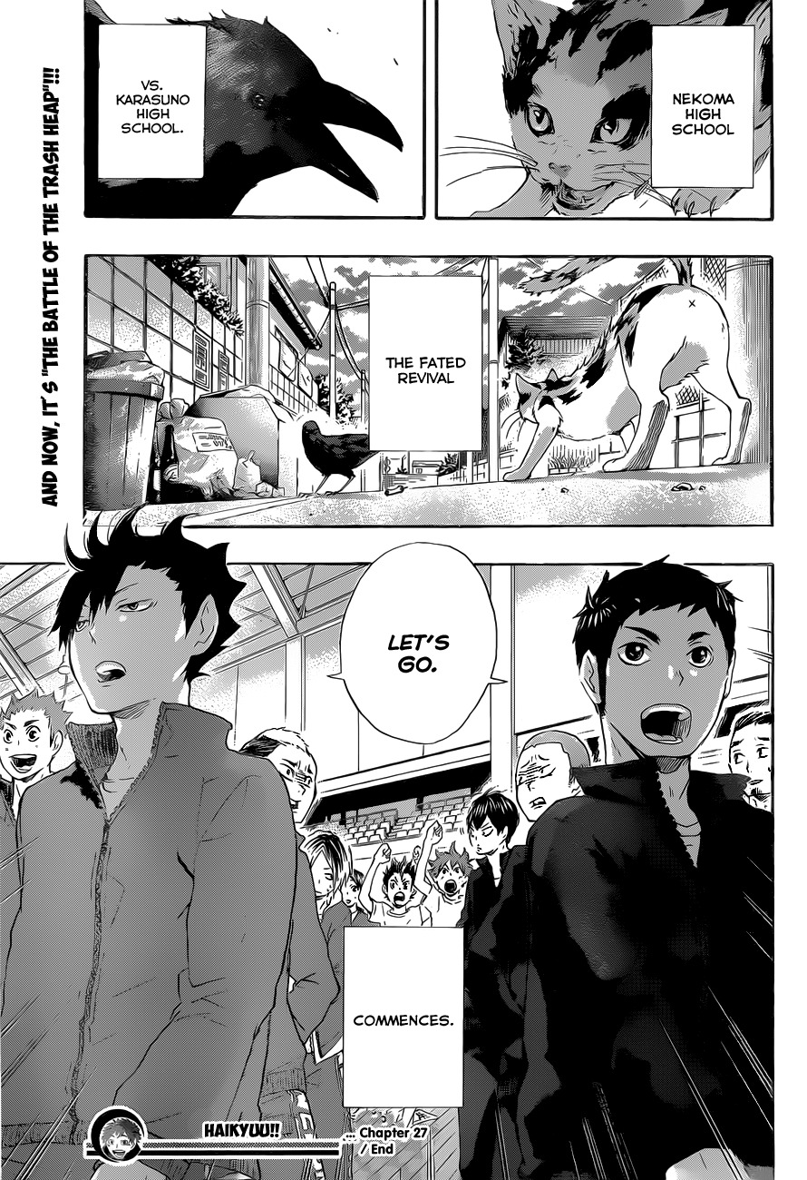 Haikyu!! Chapter 27 page 22 - Chapter 27: The Cats and Crows Meet Again