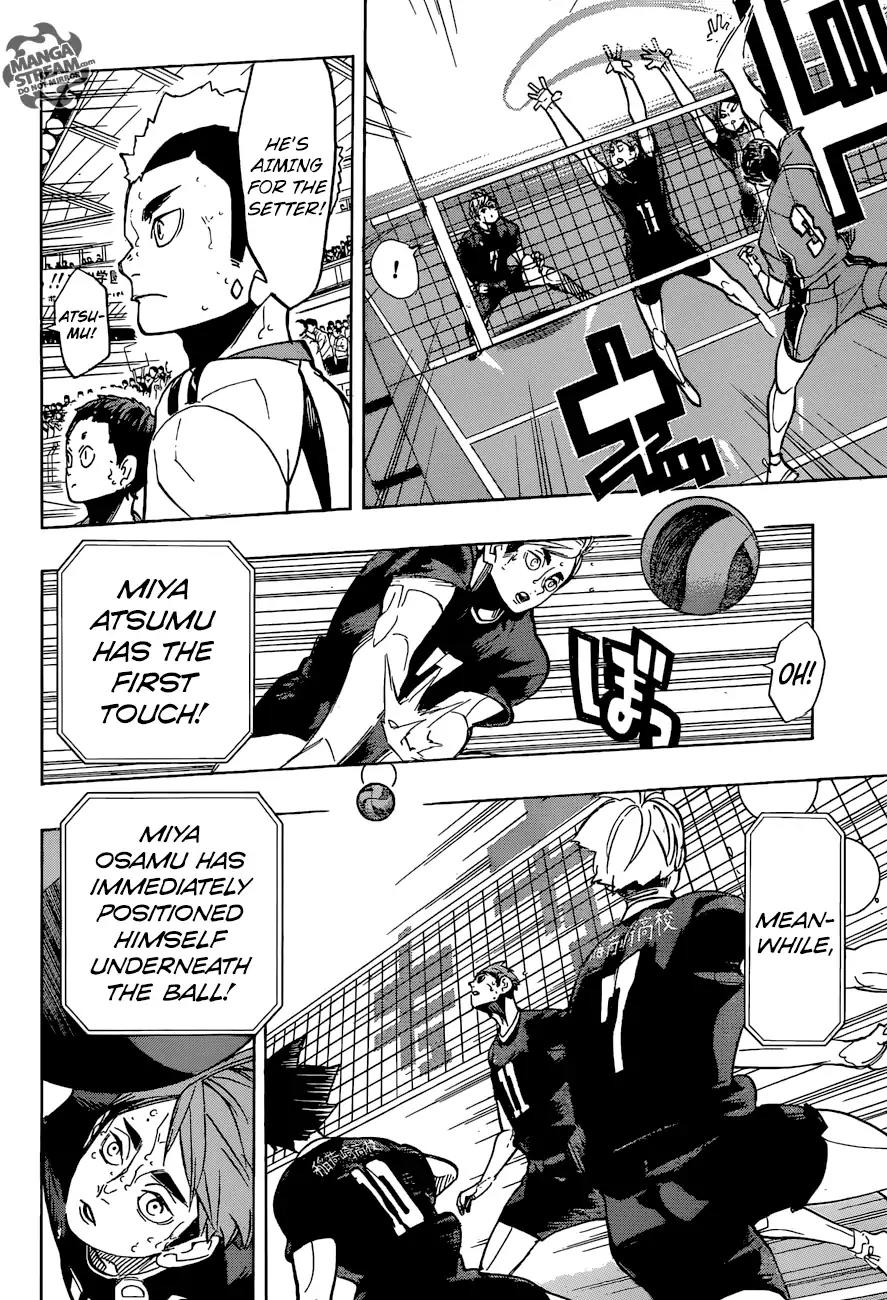 Haikyu!! Chapter 270 page 15 - Chapter 270: Interumental Trio Ensemble Haruichi Furudate