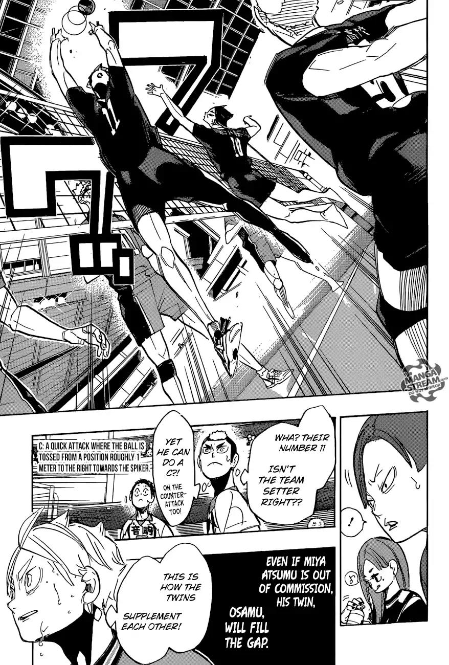 Haikyu!! Chapter 270 page 16 - Chapter 270: Interumental Trio Ensemble Haruichi Furudate