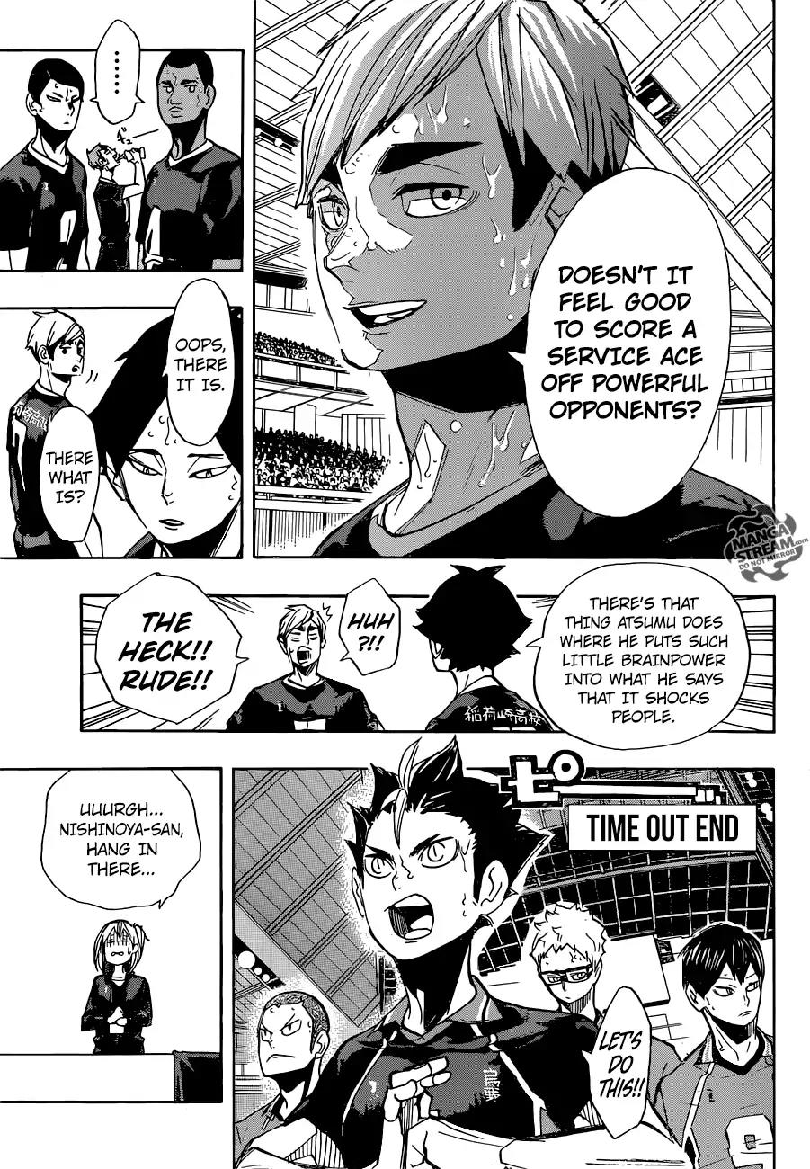 Haikyu!! Chapter 270 page 4 - Chapter 270: Interumental Trio Ensemble Haruichi Furudate