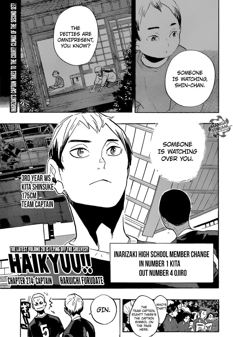 Haikyu!! Chapter 274 page 1 - Chapter 274: Captain